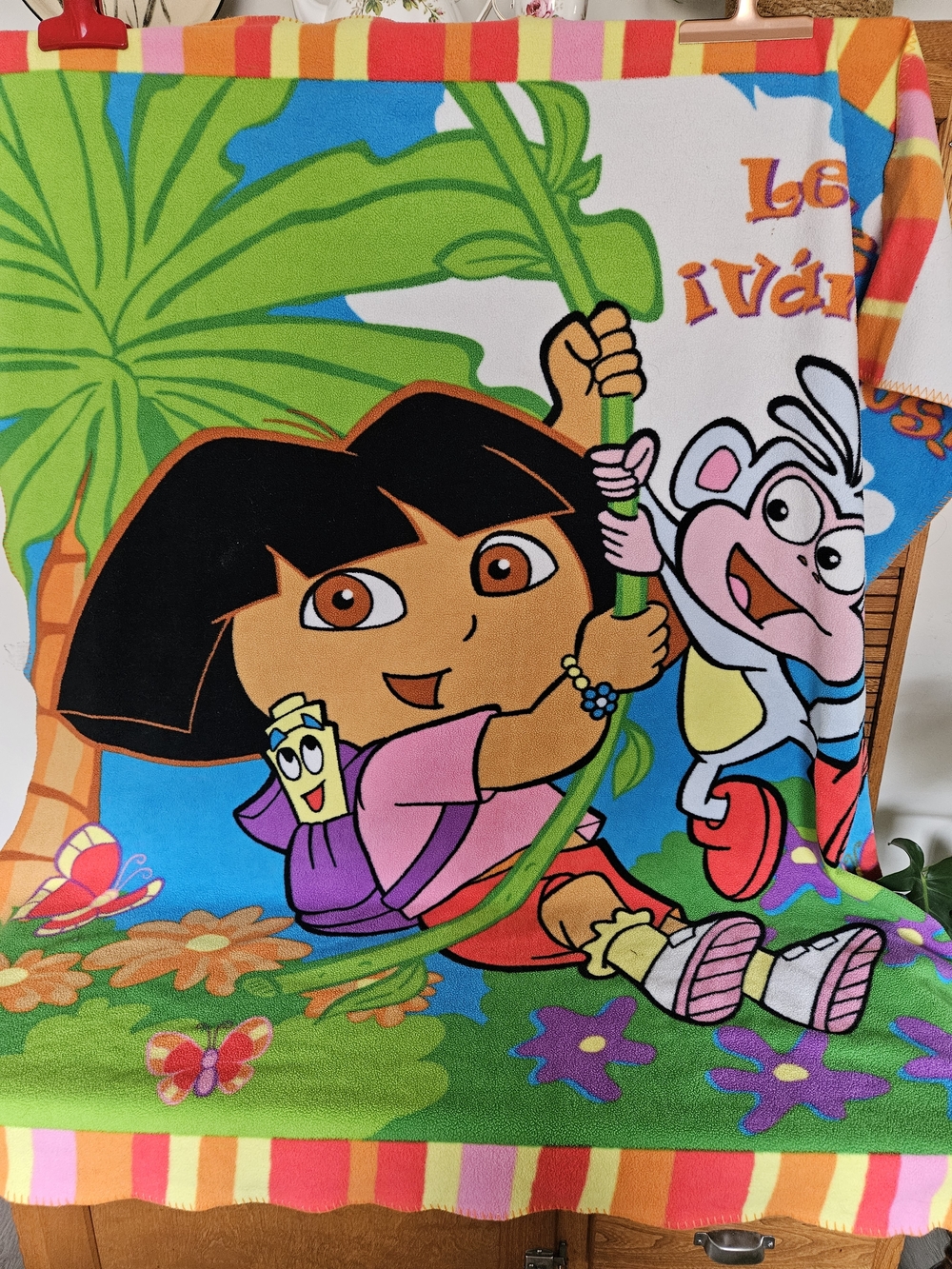 Dora And Boots Kids Throw Blanket